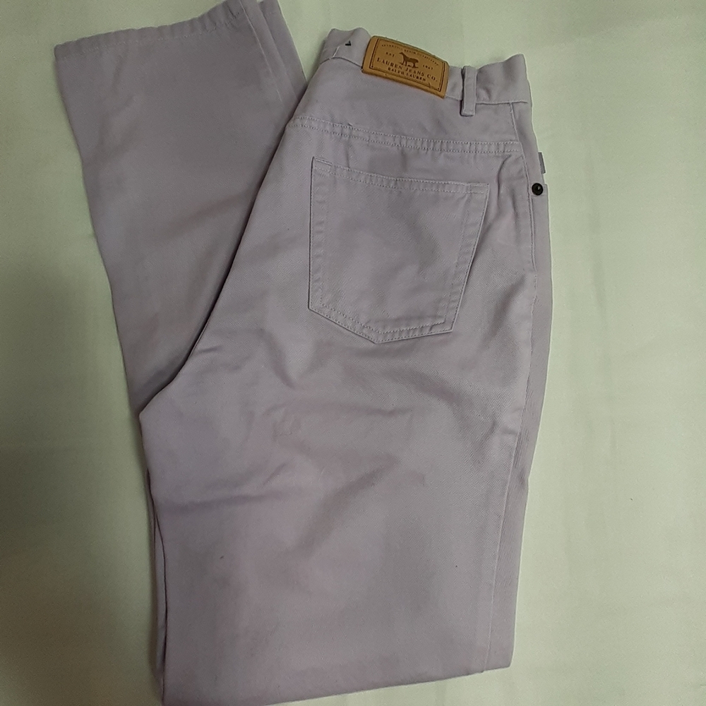 Lauren Jean Co Lavender Straight Leg Jeans Women's Size 4